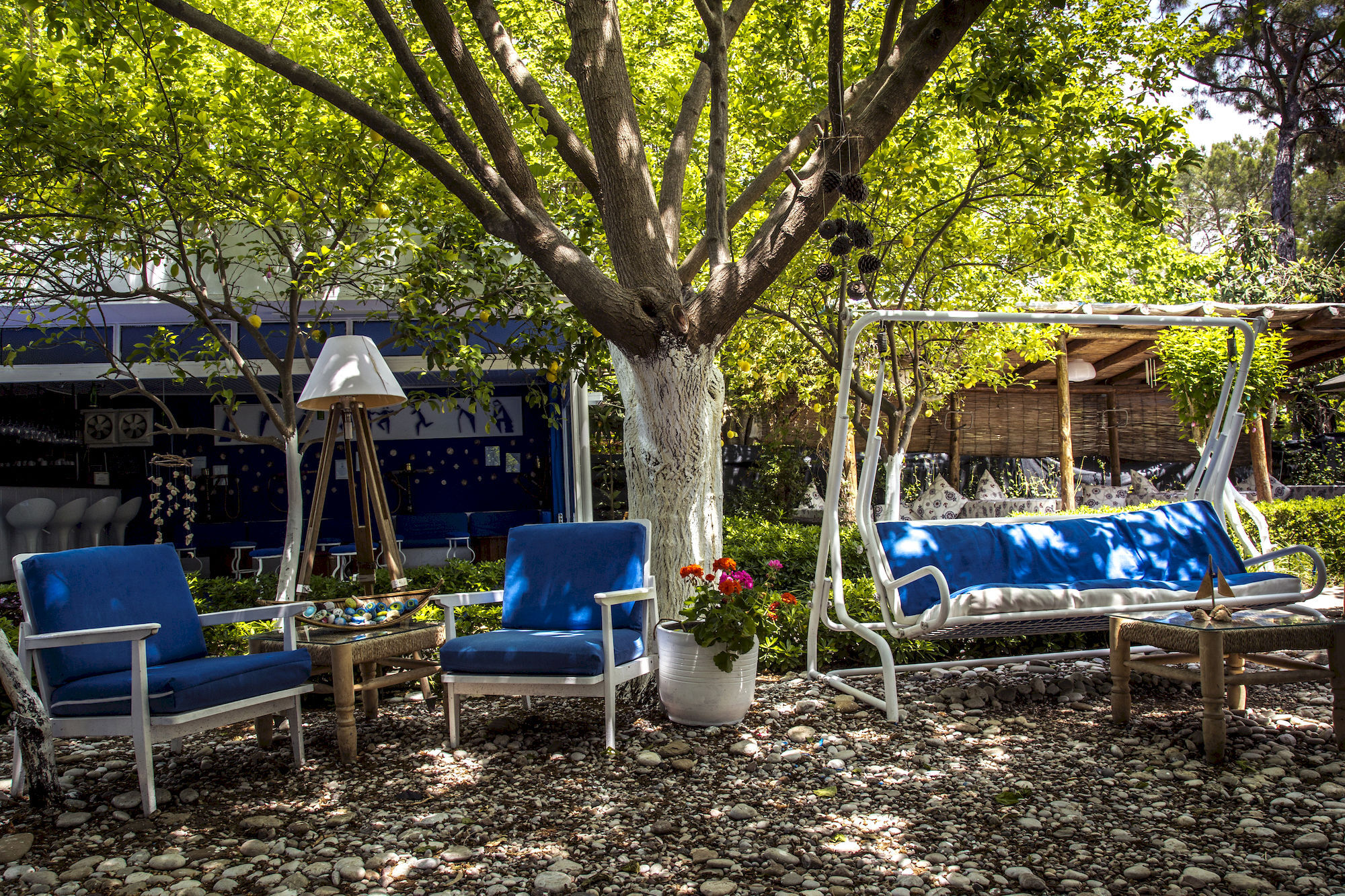 Blue & White Hotel Cirali Bagian luar foto